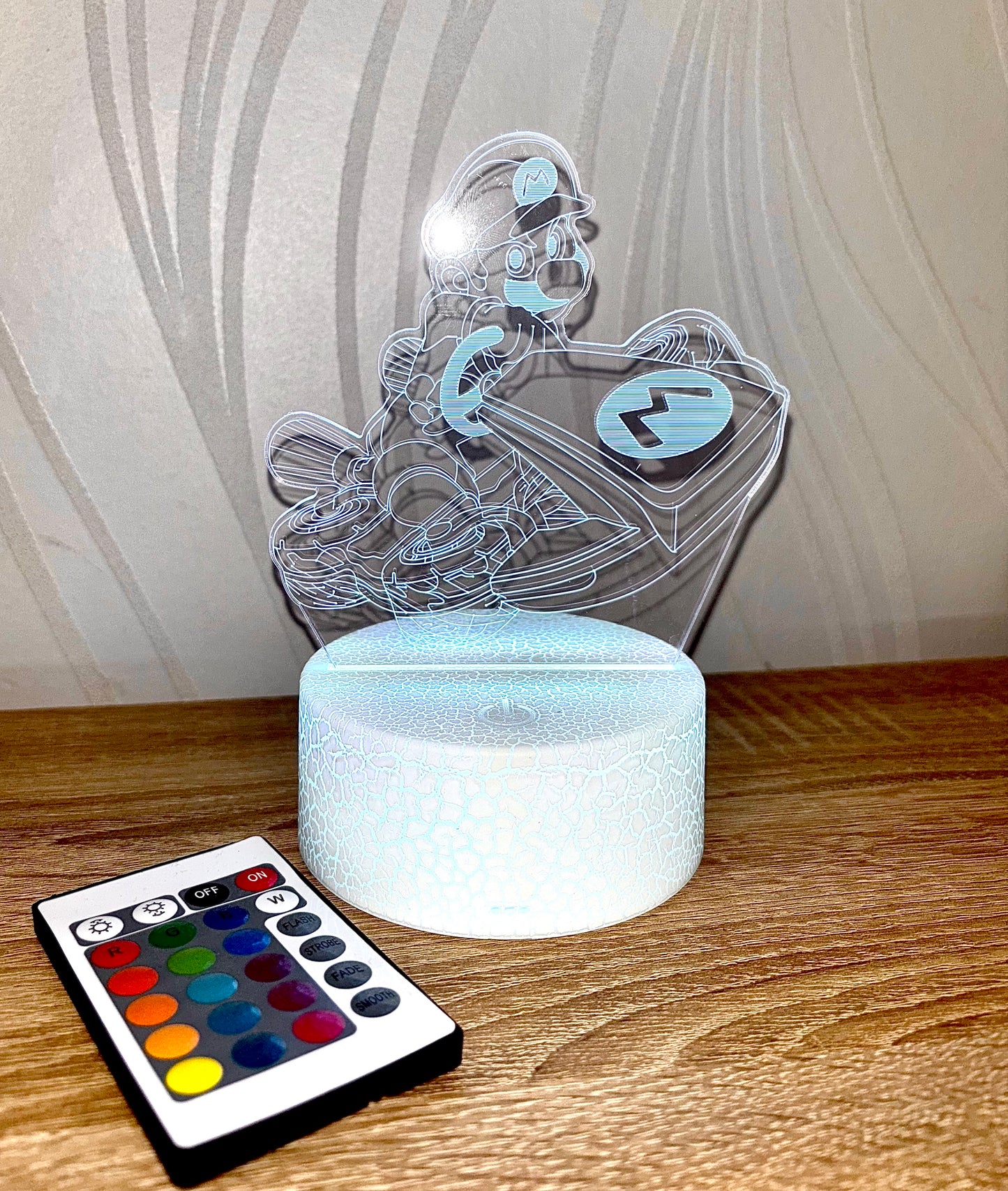 LAMPE 3D Mario Kart Multicouleur