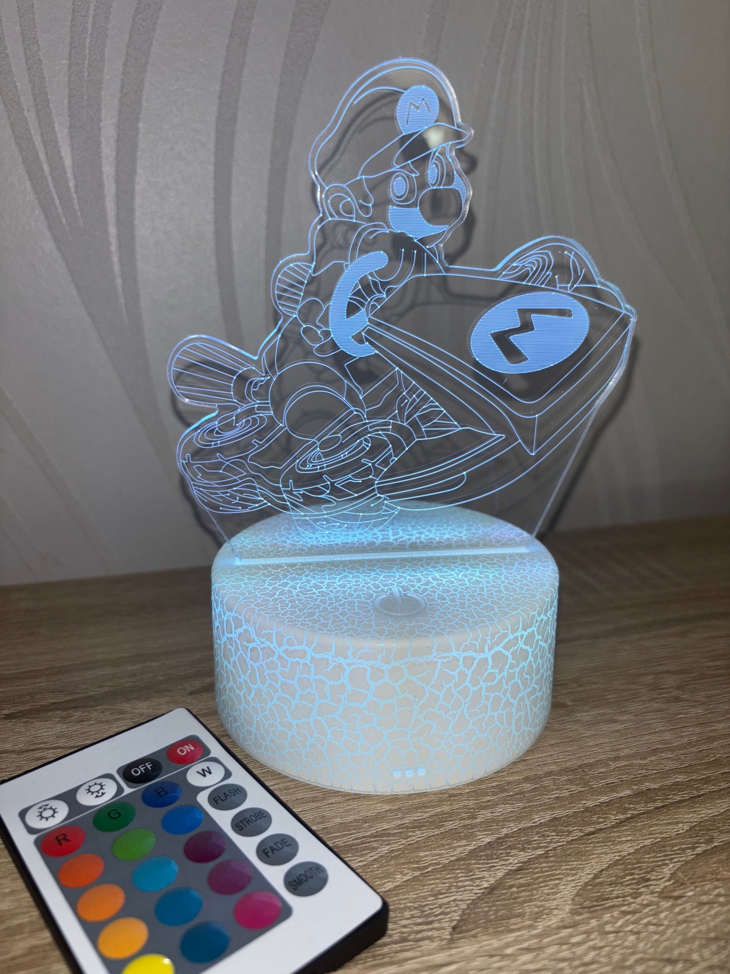 LAMPE 3D Mario Kart Multicouleur