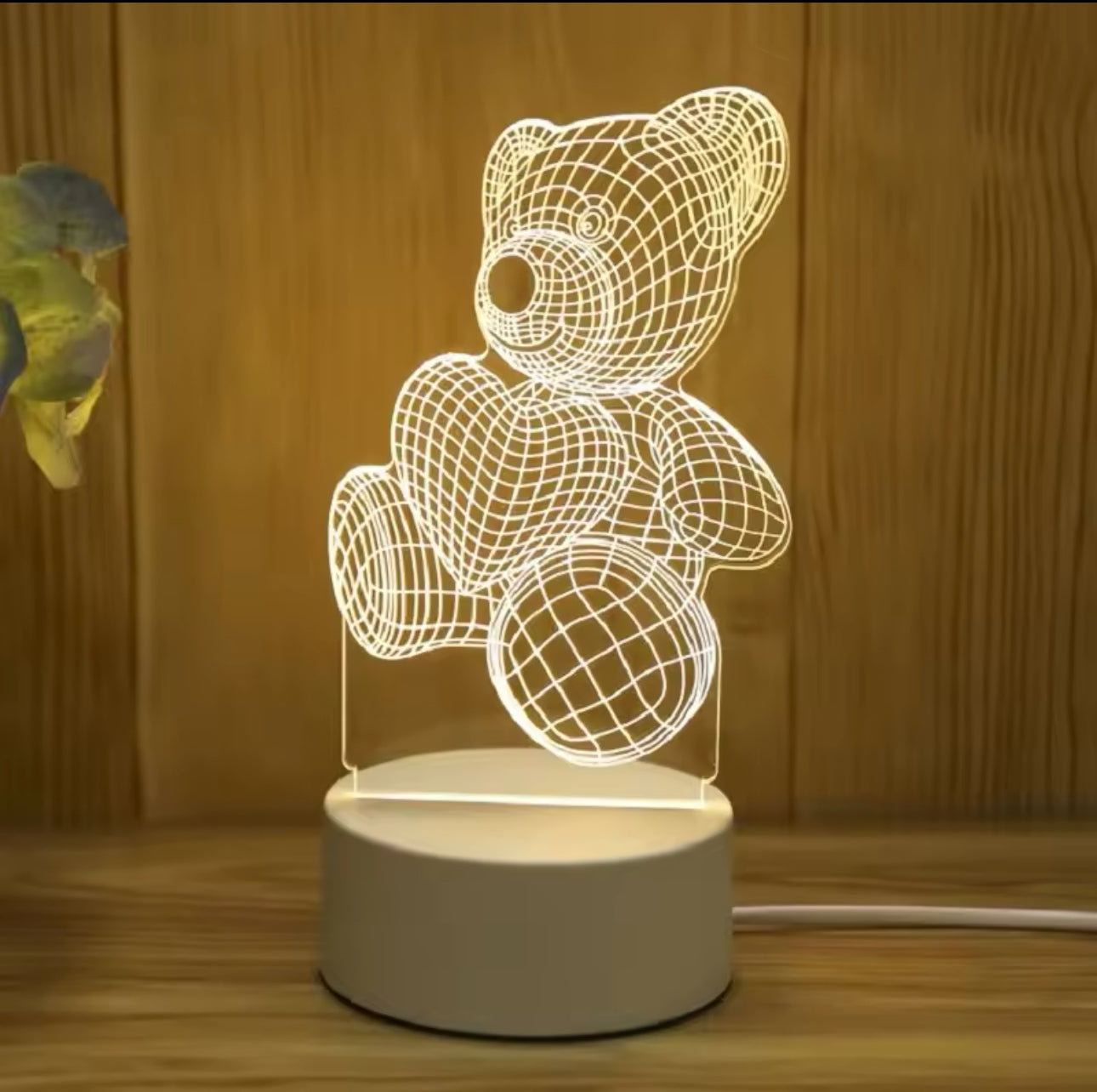 Lampe 3D Ourson Love