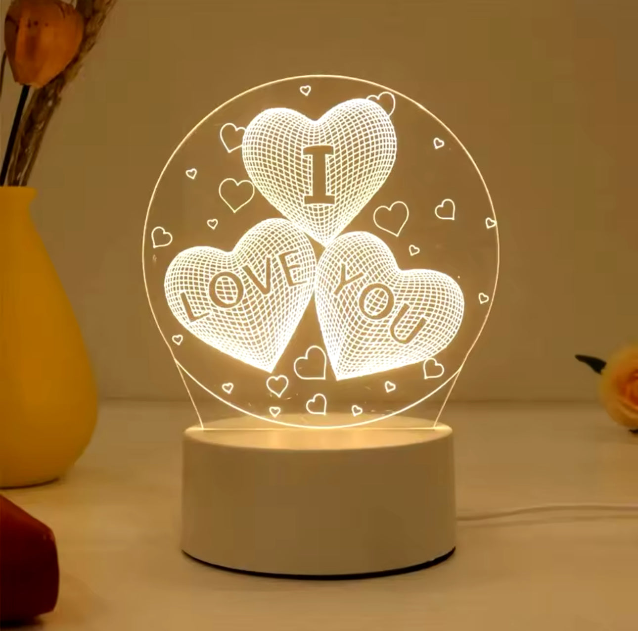 Lampe 3D Love